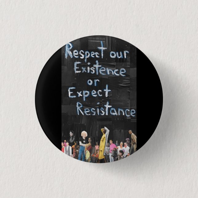 Protest Sign 3 Cm Round Badge (Front)