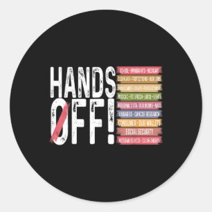 Protest Social Security And Medicare Protest Classic Round Sticker