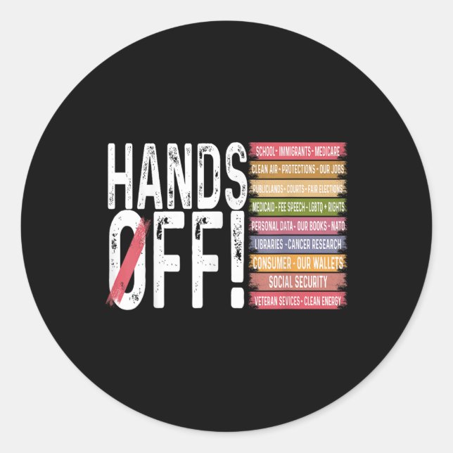 Protest Social Security And Medicare Protest  Classic Round Sticker (Front)