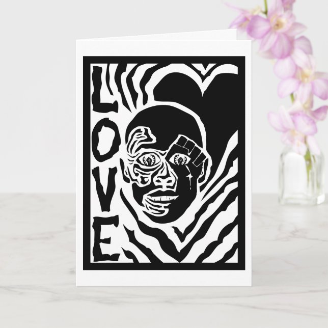 protest with love card (Orchid)