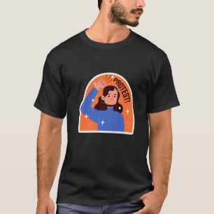 Protest Women's Human Rights March Retro T-Shirt