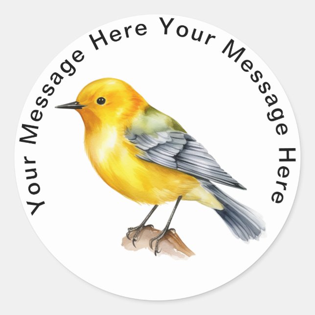 Prothonotary Warbler stickers (Front)