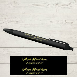 Protional Photography Business Black Ink Pen