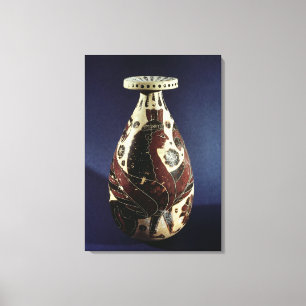 Proto-Corinthian style vase with a sphinx Canvas Print