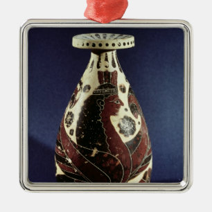 Proto-Corinthian style vase with a sphinx Metal Tree Decoration