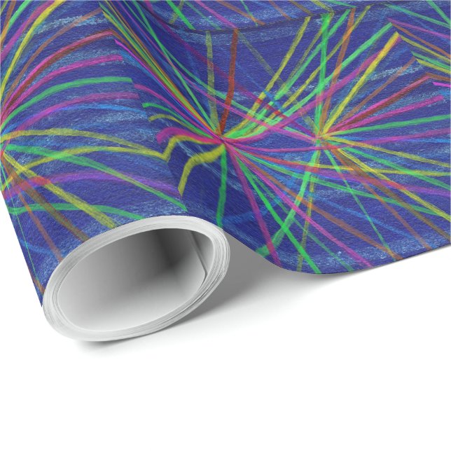 Proton Collisions Gift Wrapping Paper (Roll Corner)