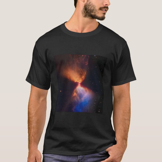 Protostar With Nebula Cloud L1527 Outer Space Gala T-Shirt (Front)