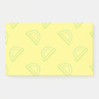 Protractor Math Pattern Post-it Notes