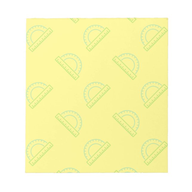 Protractor Math Pattern Post-it Notes (Front)