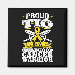 Prou Tio Of A Childhood Cancer Warrior Awareness U Magnet