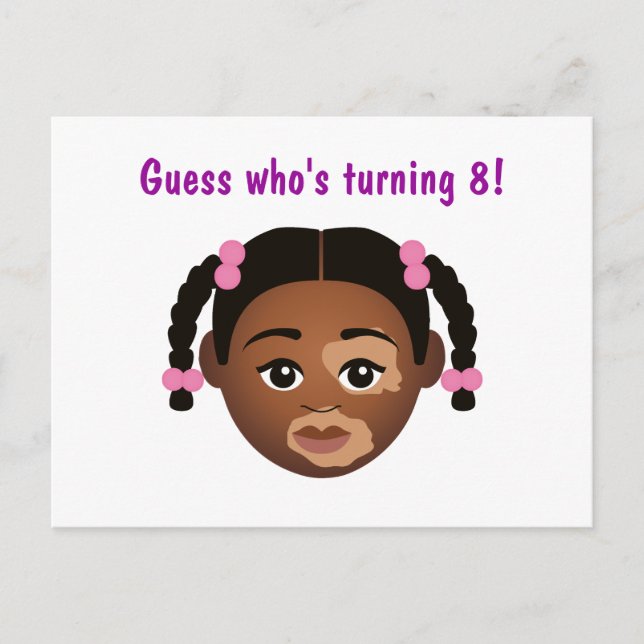 #Proud2BNaturalMe Choose-My-Complexion Birthday Postcard (Front)