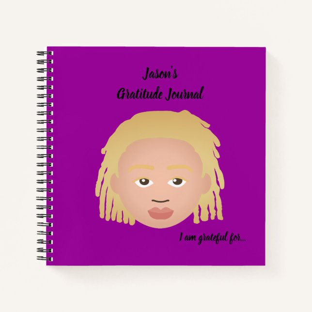 #Proud2BNaturalMe Personalised Gratitude Journals (Front)