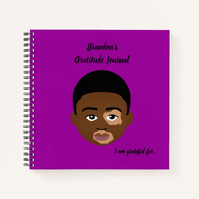 #Proud2BNaturalMe Personalised Gratitude Journals (Front)