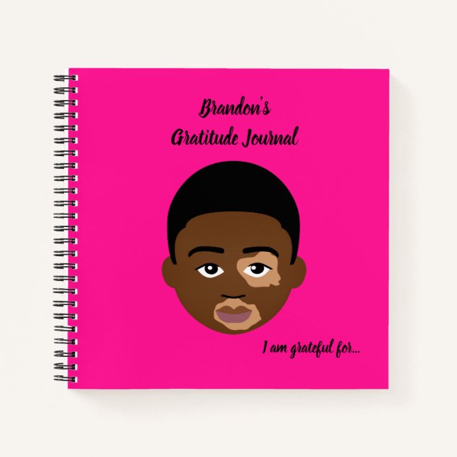 #Proud2BNaturalMe Personalised Gratitude Journals (Front)