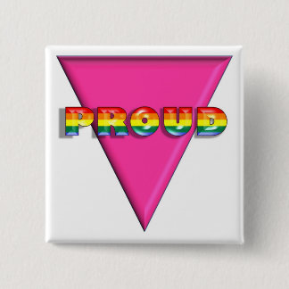 Proud 15 Cm Square Badge