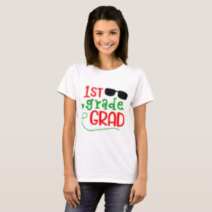 Proud 1st Grade Grad Teacher & Mum Shirt Cute