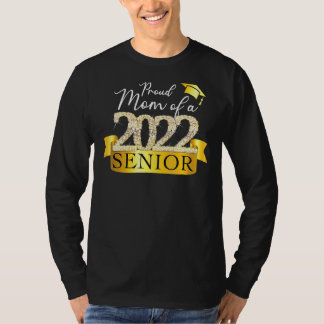 Proud 2022 Senior Mum I Elegant Yellow Celebration T-Shirt