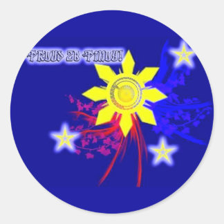 proud 2b pinoy classic round sticker