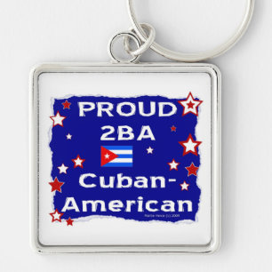 Proud 2BA Cuban-American Key Ring