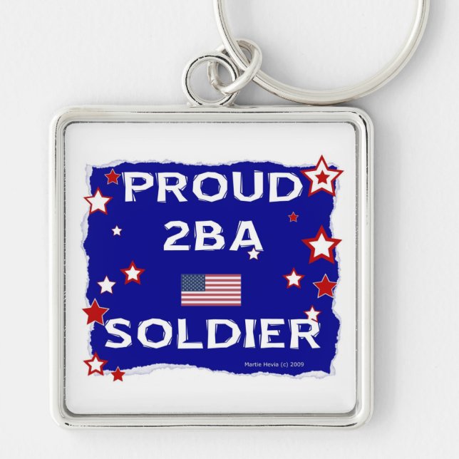 Proud 2BA Soldier Key Ring (Front)