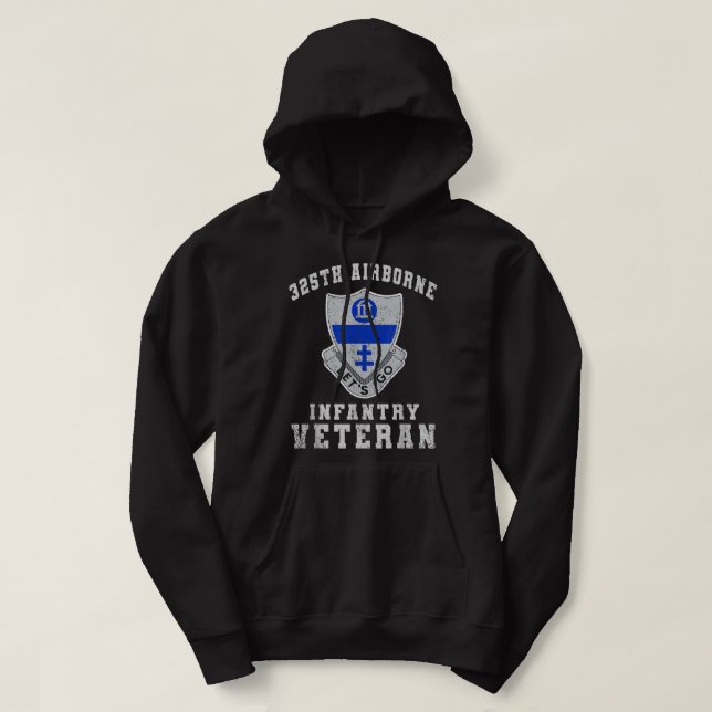 Proud 325th Airborne Infantry Regiment Veteran Shi Hoodie (Design Front)