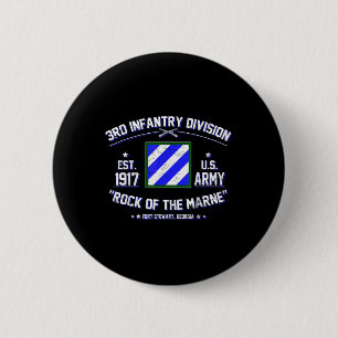 Proud 3rd Infantry Division Rock Of Marne Us Veter 6 Cm Round Badge