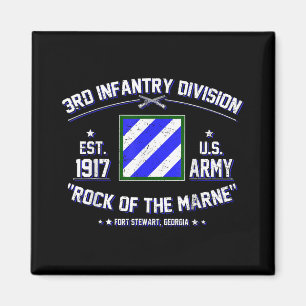 Proud 3rd Infantry Division Rock Of Marne Us Veter Magnet