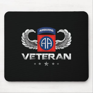 Proud 82nd Airborne Division Paratrooper Veteran Mouse Mat