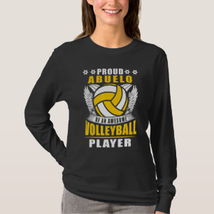 Proud Abuelo Of An Awesome Volleyball Player Volle T-Shirt
