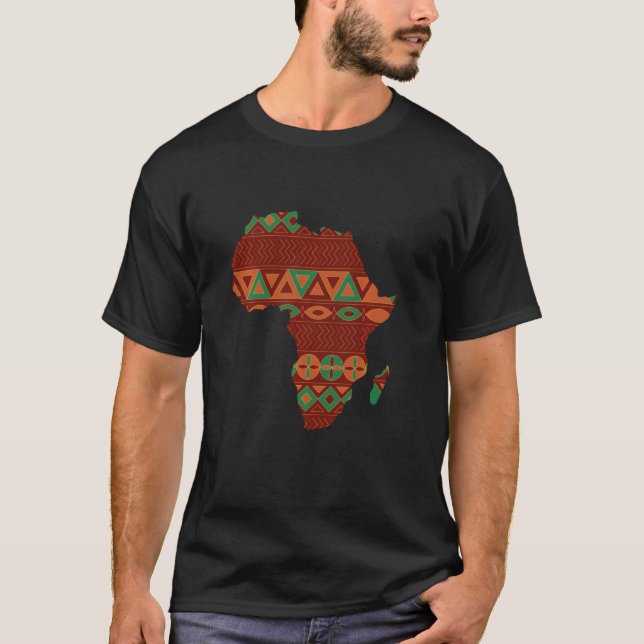 Proud Africa African Country Flags Continent Love T-Shirt (Front)