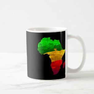 Proud Africa Map Green Yellow Red African Pride Ju Coffee Mug