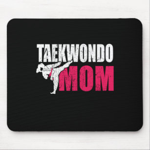 Proud Aikido Mum Of A Taekwondo Fighter Gift Idea Mouse Mat