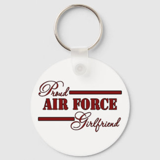 Proud Air Force Girlfriend (Red N Black) Key Ring