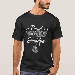 Proud Air Force Grandpa Camouflage USAF Veteran Ai T-Shirt