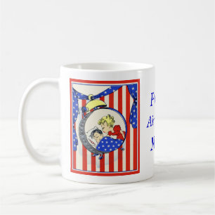 proud Air Force MOM vintage print design Coffee Mug