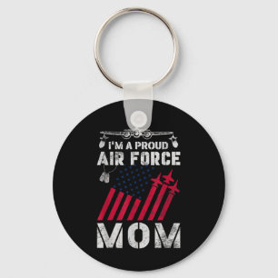 Proud Air Force Mum Military Us Air Force Family M Key Ring