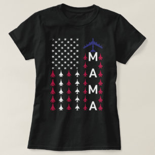Proud Air Force Mum Wife Mama Usafa Momma Mummy T-Shirt