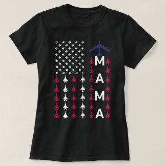 Proud Air Force Mum Wife Mama Usafa Momma Mummy T-Shirt