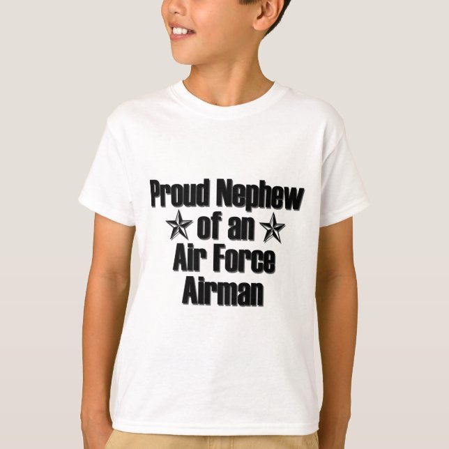 Proud Air Force Nephew T-Shirt (Front)