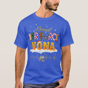 Proud Air Force Nona Santa Hat Christmas Family  T-Shirt