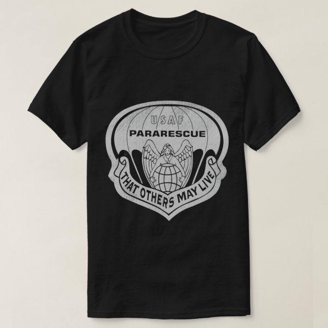 Proud Air Force Pararescue Veteran Pararescue Medi T-Shirt (Design Front)