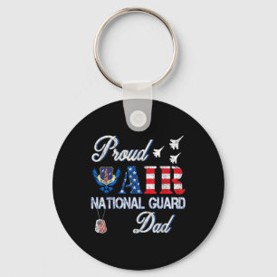 Proud Air National Guard Dad Air Force Veterans Da Key Ring