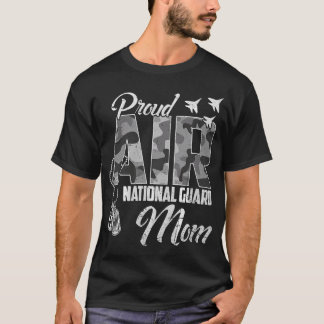 Proud Air National Guard Mum Us Camo Family T-Shirt