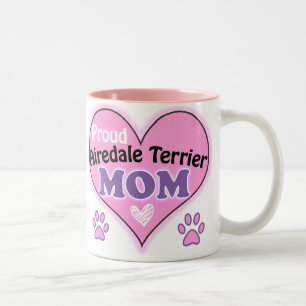 Proud Airedale Terrier Mom Two-Tone Coffee Mug