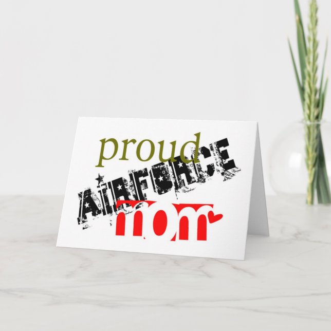 proud airforce mum card (Front)