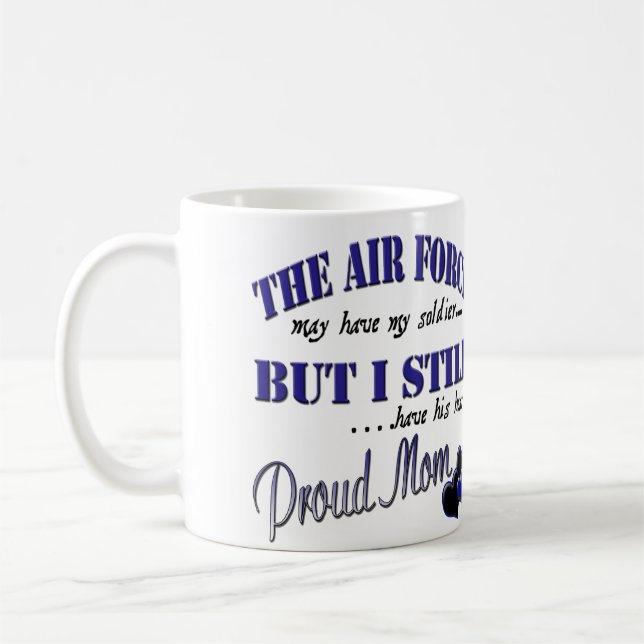 Proud Airforce Mum Coffee Mug (Left)