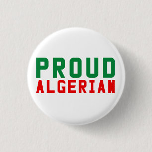 Proud Algerian  3 Cm Round Badge