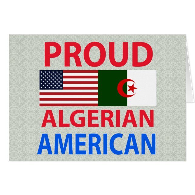 Proud Algerian American (Front Horizontal)