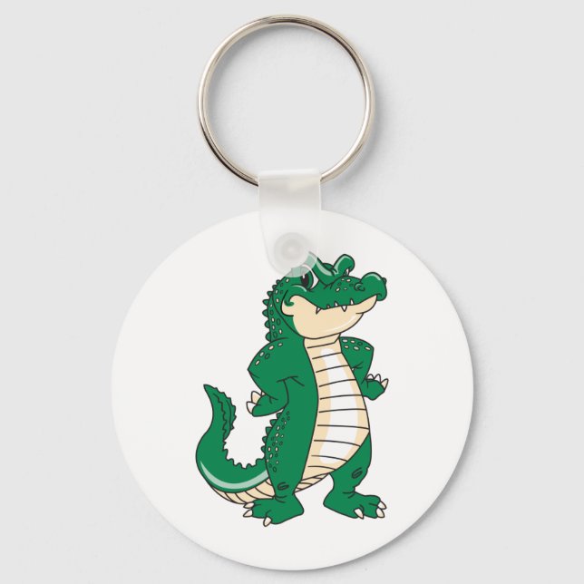 Proud Alligator Key Ring (Front)