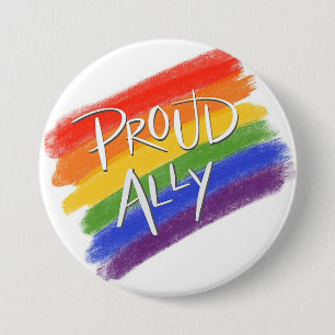 Proud Ally 7.5 Cm Round Badge